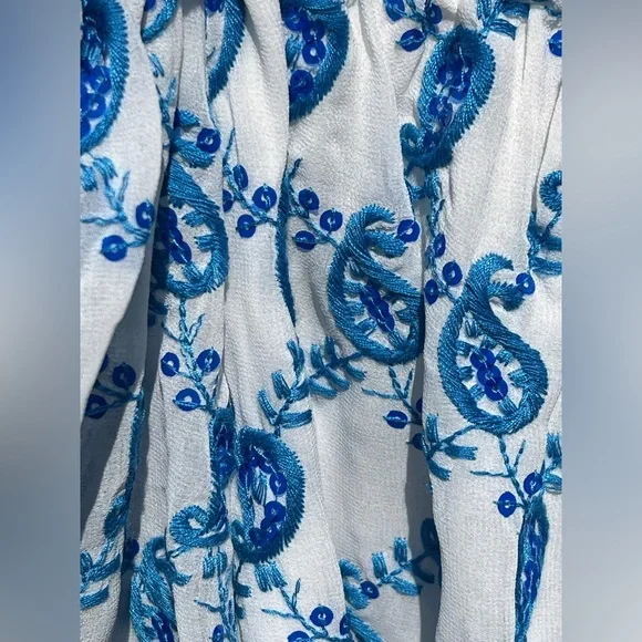 Lily Pulitzer Alva Top Baha Blue Paisley